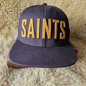 Saints Navy and Gold Adjustable Cap By PUKKA